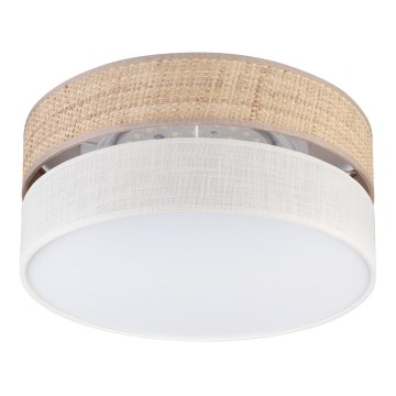 Candeeiro de teto LED SIRJA BOHO LED/20W/230V 4000K Ø 35 cm bege/creme