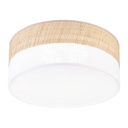 Luminária de teto LED SIRJA BOHO LED/20W/230V 4000K diâmetro 35 cm bege/branco