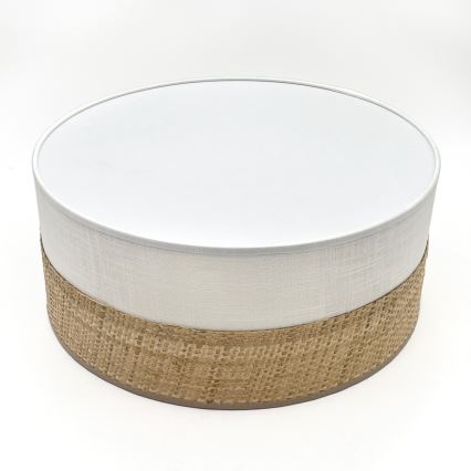 Luminária de teto LED SIRJA BOHO LED/20W/230V 4000K diâmetro 35 cm bege/branco