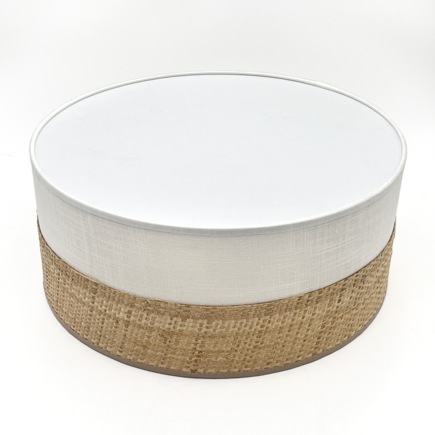 Luminária de teto LED SIRJA BOHO LED/20W/230V 4000K diâmetro 35 cm bege/branco