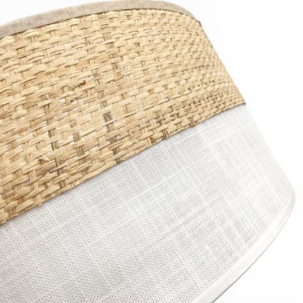 Luminária de teto LED SIRJA BOHO LED/20W/230V 4000K diâmetro 35 cm bege/branco