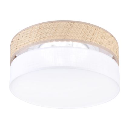 Luminária de teto LED SIRJA BOHO LED/20W/230V 4000K Ø 35 cm bege/branco