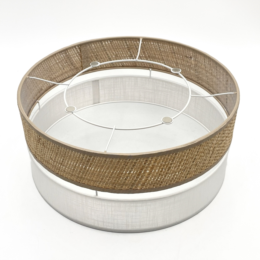 Luminária de teto LED SIRJA BOHO LED/20W/230V 4000K Ø 35 cm bege/branco