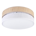Candeeiro de Teto LED SIRJA BOHO LED/36W/230V 4000K Ø 45 cm bege/branco