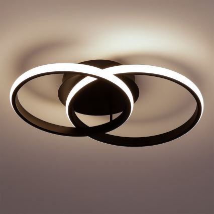 Candeeiro de teto LED TITANO LED/12W/230V preto