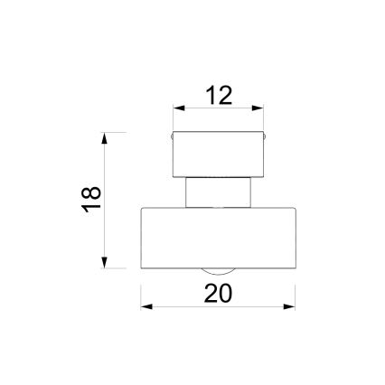 Candeeiro de teto MARTI 1xE27/15W/230V Ø 20,5 cm bordô/dourado