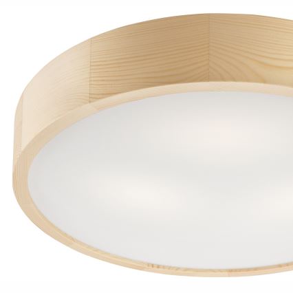 Candeeiro de teto NATURAL 3xE27/60W/230V, diâmetro 47,5 cm, pinho