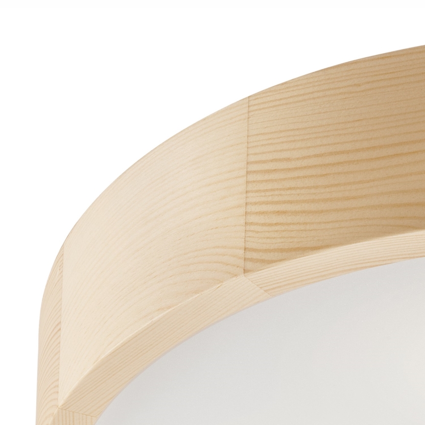 Candeeiro de teto NATURAL 3xE27/60W/230V, diâmetro 47,5 cm, pinho