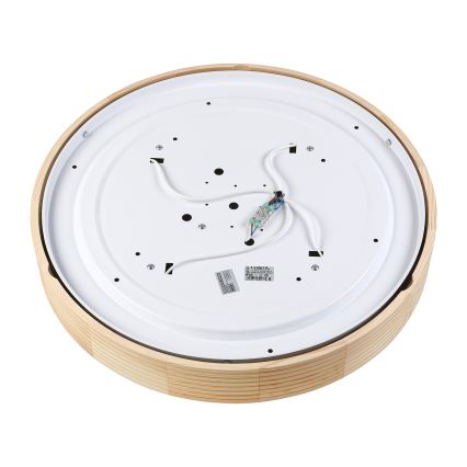 Candeeiro de teto NATURAL MODERN 4xE27/15W/230V Ø 58 cm pinho