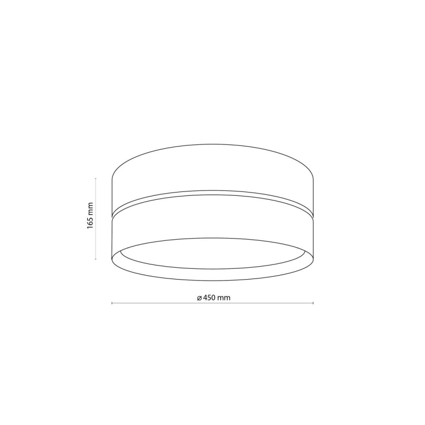 Candeeiro de teto NICOL 4xE27/15W/230V Ø 50 cm folheado/preto