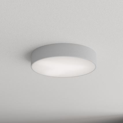 Candeeiro de teto para casa de banho CLEO com sensor - 3 x E27 / 24 W / 230 V, Ø 40 cm, cinzento, IP54