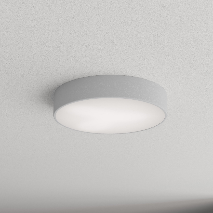 Candeeiro de teto para casa de banho CLEO com sensor - 3 x E27 / 24 W / 230 V, Ø 40 cm, cinzento, IP54
