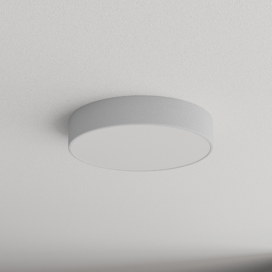 Candeeiro de teto para casa de banho CLEO com sensor - 3 x E27 / 24 W / 230 V, Ø 40 cm, cinzento, IP54