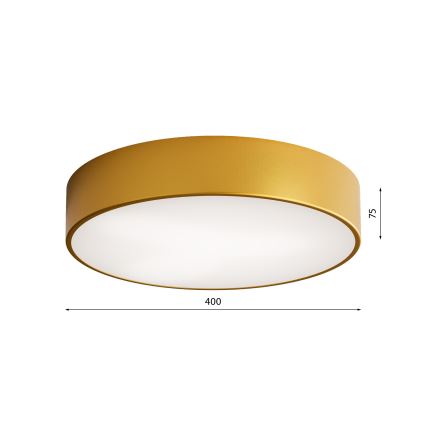 Candeeiro de teto para casa de banho com sensor CLEO, 3xE27/24W/230V, Ø 40 cm, dourado, IP54