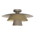 Candeeiro de teto PLATO 1xE27/15W/230V Ø 32 cm bege/dourado