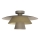 Candeeiro de teto PLATO 1xE27/15W/230V Ø 32 cm bege/dourado