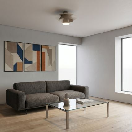 Candeeiro de teto PLATO 1xE27/15W/230V Ø 38 cm bege