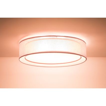 Candeeiro de teto PURO 2xE27/40W/230V Ø 50 cm rosa