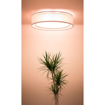 Candeeiro de teto PURO 2xE27/40W/230V Ø 50 cm rosa