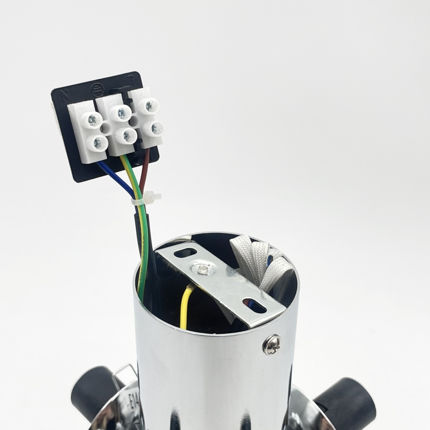 Candeeiro de teto SFERIO 4xE14/5W/230V cromado brilhante/vidro transparente