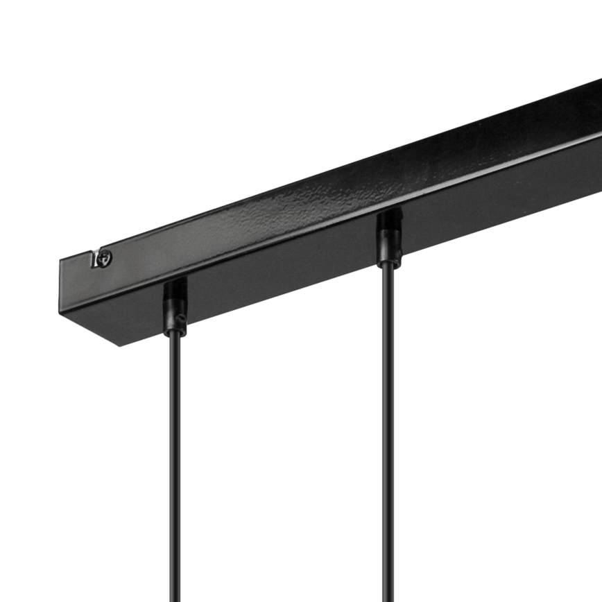 Candeeiro de teto suspenso SIMON 3xE27/60W/230V faia