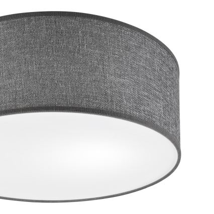 Candeeiro de teto SIRJA 1xE27/15W/230V Ø 35 cm cinzento