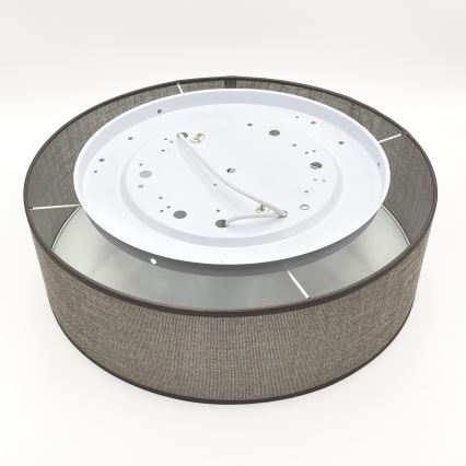 Candeeiro de teto SIRJA 2xE27/15W/230V, diâmetro 45 cm, castanho