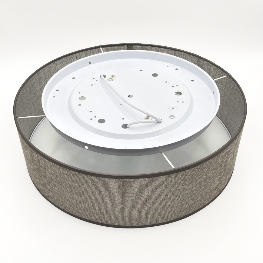 Candeeiro de teto SIRJA 2xE27/15W/230V, diâmetro 45 cm, castanho