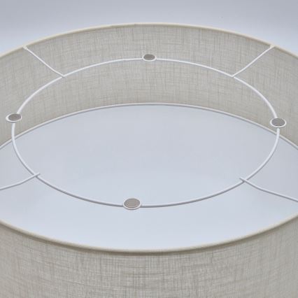 Candeeiro de teto SIRJA 2xE27/15W/230V, diâmetro 45 cm, cor creme