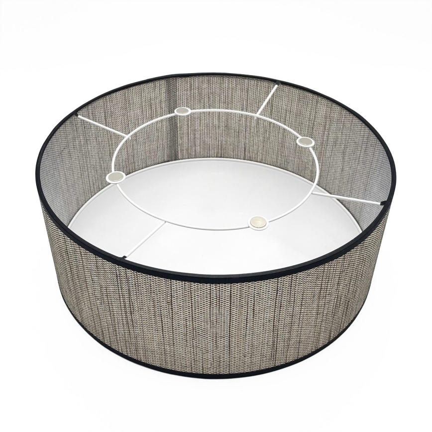 Candeeiro de teto SIRJA 2xE27/15W/230V Ø 35 cm castanho