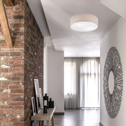 Candeeiro de teto SIRJA 2xE27/15W/230V Ø 45 cm bege