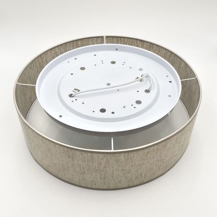 Candeeiro de teto SIRJA 2xE27/15W/230V Ø 45 cm bege