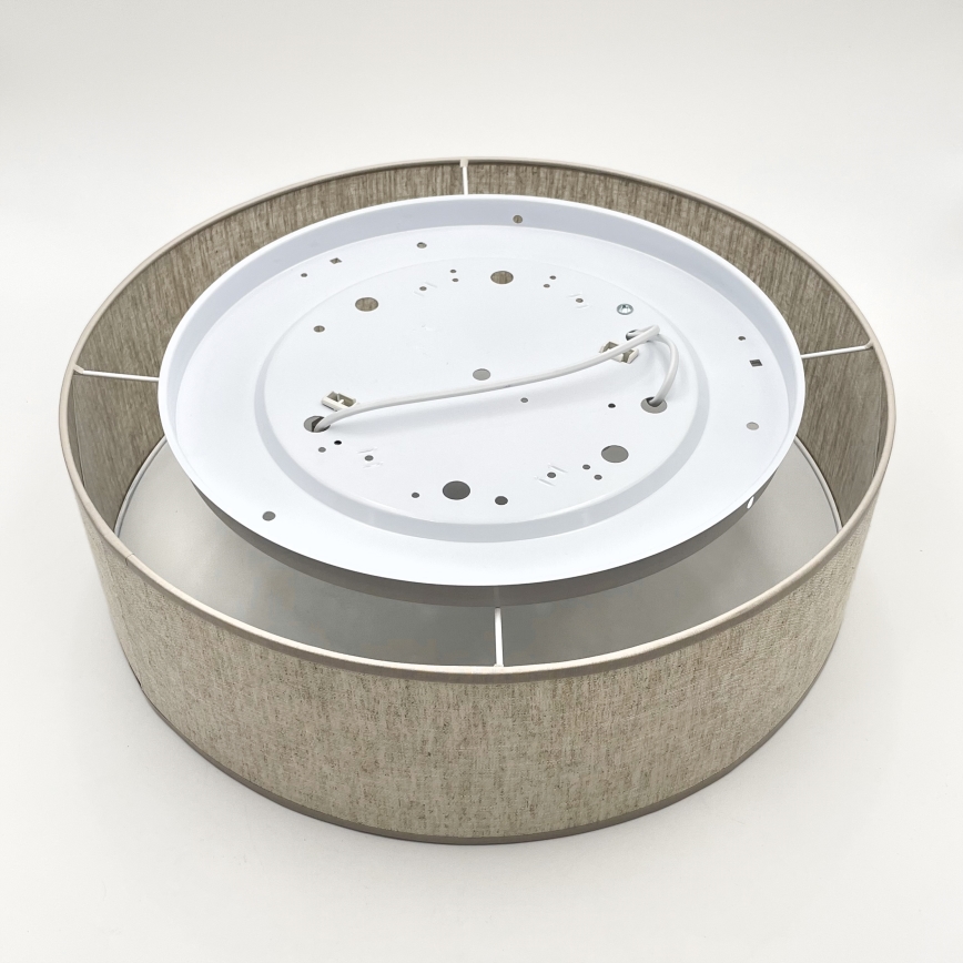 Candeeiro de teto SIRJA 2xE27/15W/230V Ø 45 cm bege