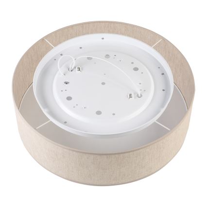 Candeeiro de teto SIRJA 2xE27/15W/230V Ø 45 cm bege