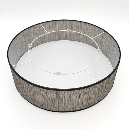 Candeeiro de teto SIRJA 2xE27/15W/230V Ø 45 cm castanho