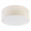 Candeeiro de teto SIRJA PLISADO 2xE27/15W/230V Ø 35 cm creme
