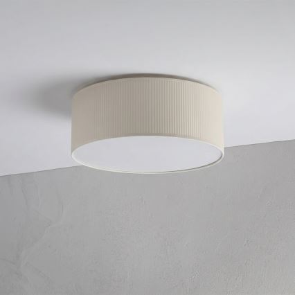 Candeeiro de teto SIRJA PLISADO 2xE27/15W/230V Ø 35 cm creme