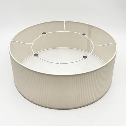 Candeeiro de teto SIRJA PLISADO 2xE27/15W/230V Ø 35 cm creme