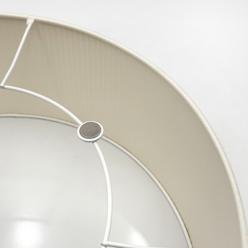 Candeeiro de teto SIRJA PLISADO 2xE27/15W/230V Ø 35 cm creme