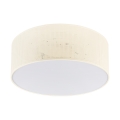 Candeeiro de teto SIRJA PLISADO 2xE27/15W/230V Ø 35 cm creme