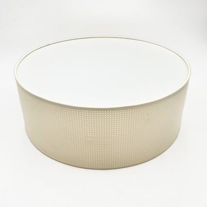 Candeeiro de teto SIRJA PLISADO 2xE27/15W/230V Ø 35 cm creme