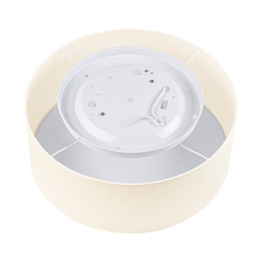 Candeeiro de teto SIRJA PLISADO 2xE27/15W/230V Ø 35 cm creme