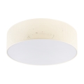 Candeeiro de teto SIRJA PLISADO 4xE27/15W/230V, diâmetro 45 cm, cor creme