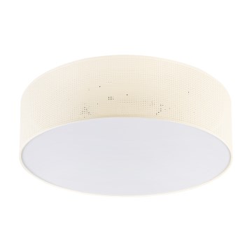 Candeeiro de teto SIRJA PLISADO 4xE27/15W/230V, diâmetro 45 cm, cor creme