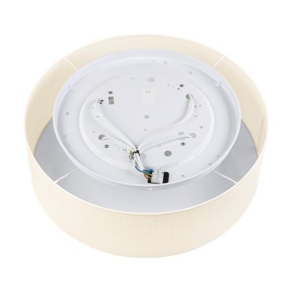 Candeeiro de teto SIRJA PLISADO 4xE27/15W/230V, diâmetro 45 cm, cor creme