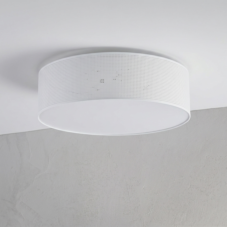 Candeeiro de teto SIRJA PLISADO 4xE27/15W/230V Ø 45 cm branco