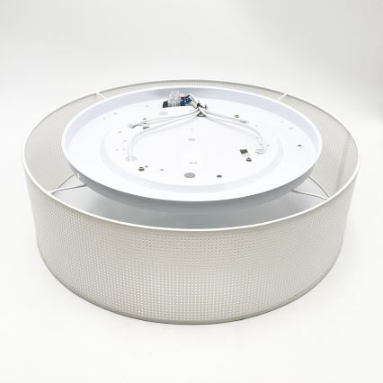 Candeeiro de teto SIRJA PLISADO 4xE27/15W/230V Ø 45 cm branco
