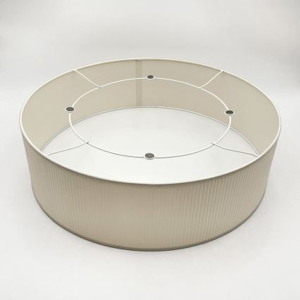 Candeeiro de teto SIRJA PLISADO 4xE27/15W/230V Ø 45 cm cor creme