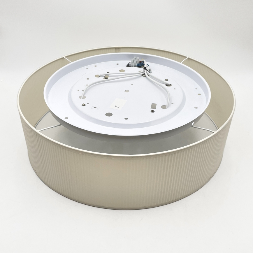 Candeeiro de teto SIRJA PLISADO 4xE27/15W/230V Ø 45 cm cor creme