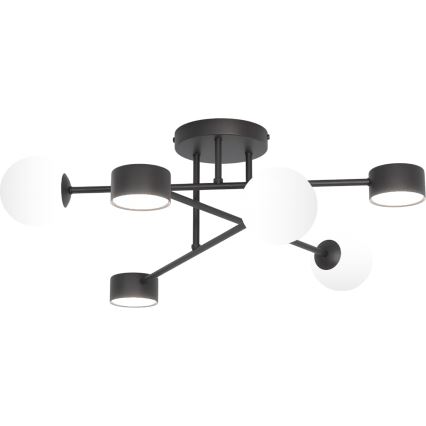 Candeeiro de teto sobreposto HOLON 3xG9/8W/230V + 3xGX53/12W, preto